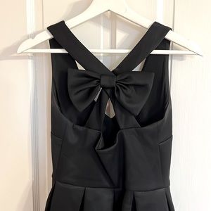ASOS Cocktail Dress with cross back, bow and pleated skirt, US 4